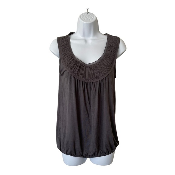 Ann Taylor Loft Ruched Collar Detail Size Small - Picture 1 of 2